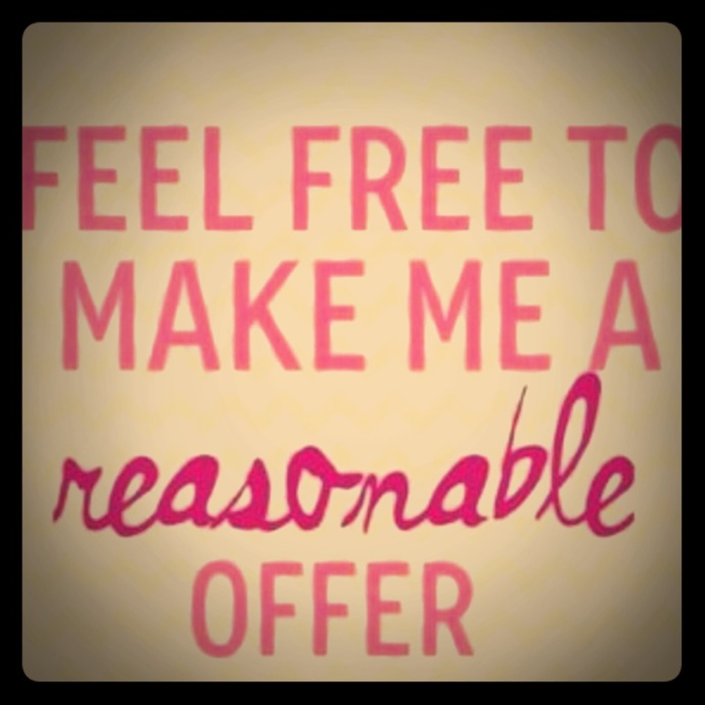 All reasonable offers will be considered